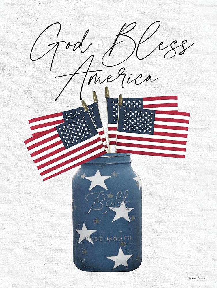 Stars And Stripes Forever art print by Lettered And Lined for $57.95 CAD