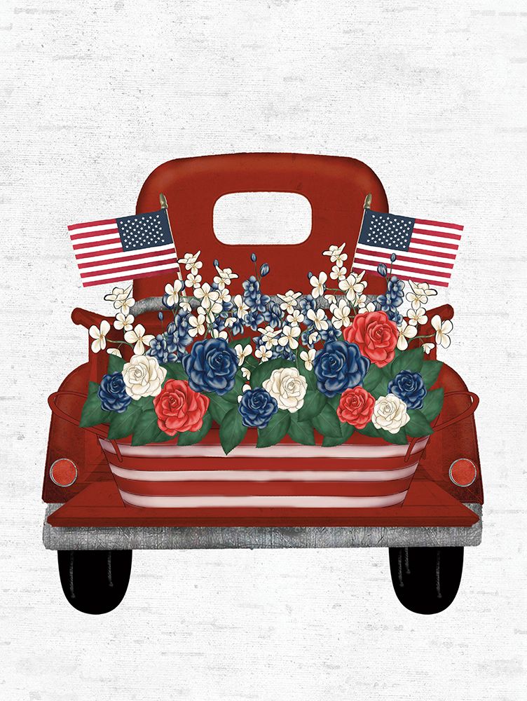 Patriotic Flower Delivery art print by Lettered And Lined for $57.95 CAD