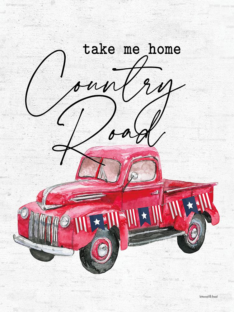 Country Road art print by Lettered And Lined for $57.95 CAD