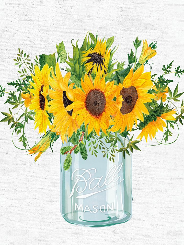 Summer Sunflowers art print by lettered And lined for $57.95 CAD