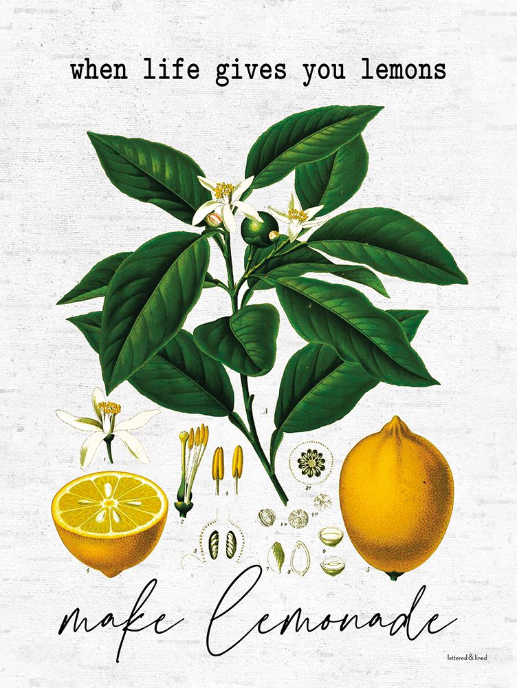 Make Lemonade art print by Lettered And Lined for $57.95 CAD
