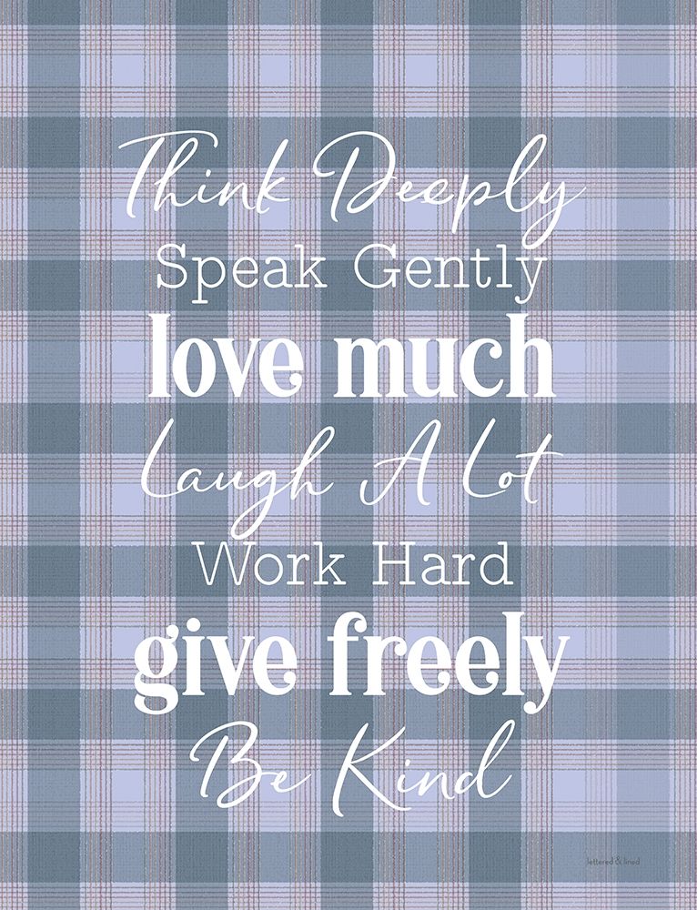 Think Deeply art print by Lettered and Lined for $57.95 CAD