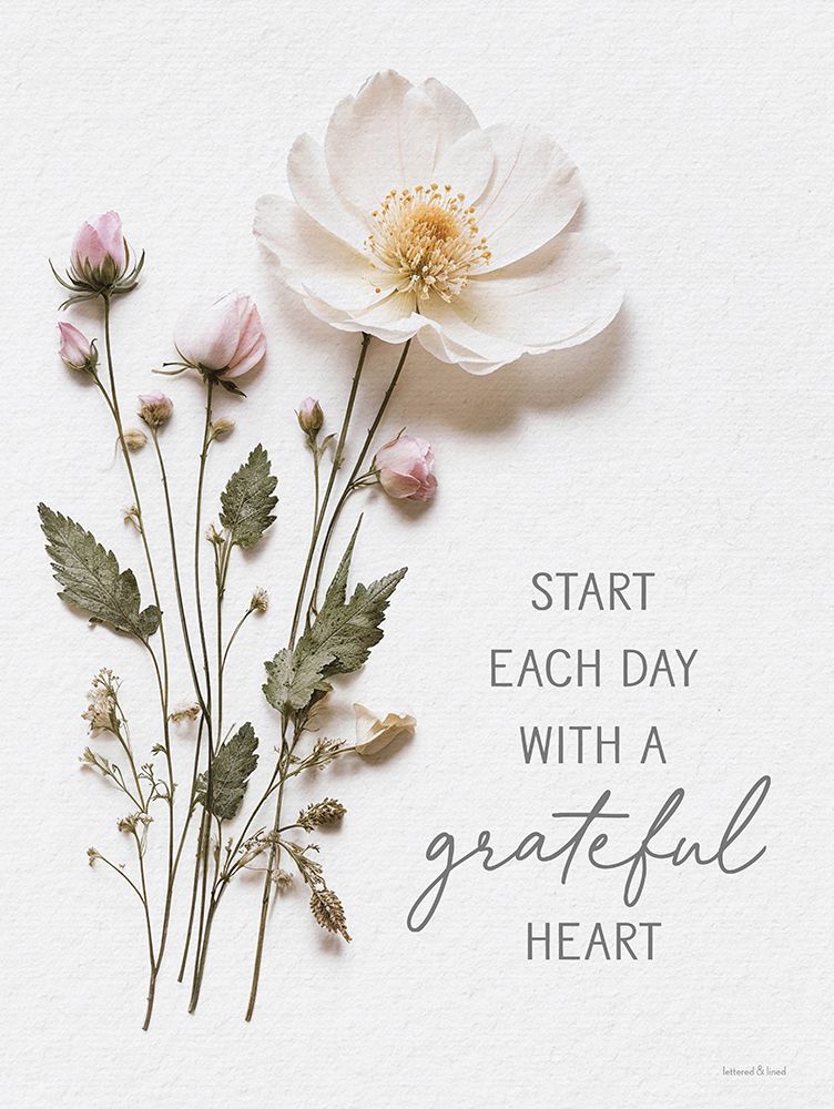 Grateful Heart art print by lettered And lined for $57.95 CAD