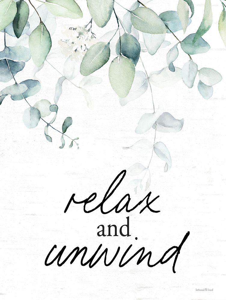 Relax and Unwind art print by lettered And lined for $57.95 CAD