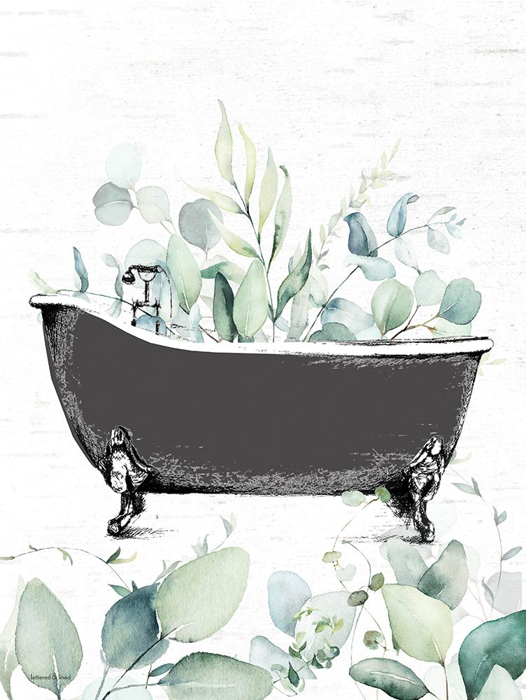 Bathtub Greenery art print by lettered And lined for $57.95 CAD