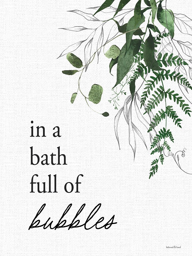 In a Bath Full of Bubbles art print by lettered And lined for $57.95 CAD