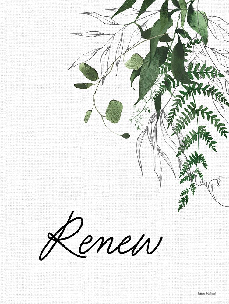 Renew art print by lettered And lined for $57.95 CAD