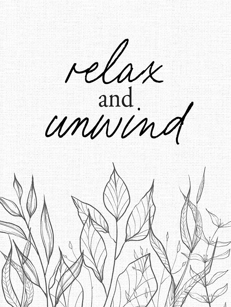 Relax and Unwind art print by lettered And lined for $57.95 CAD