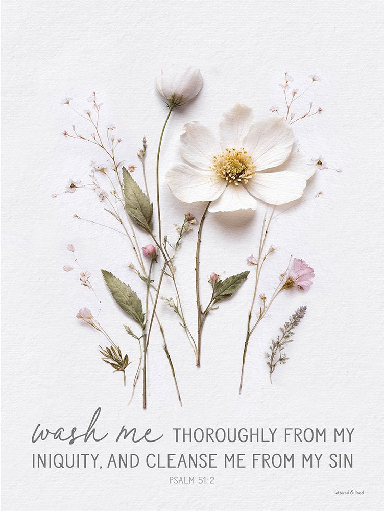 Wash Me Pressed Flowers art print by lettered And lined for $57.95 CAD