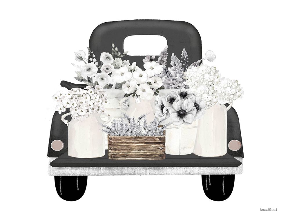 Truckload of Flowers art print by lettered And lined for $57.95 CAD