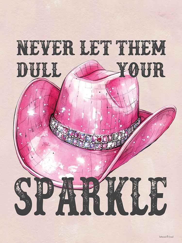 Cowgirl Sparkle I art print by lettered And lined for $57.95 CAD