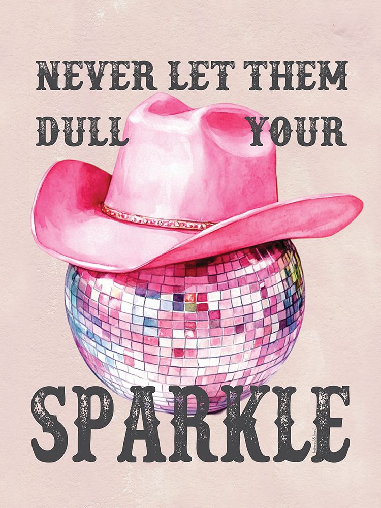 Cowgirl Sparkle II art print by lettered And lined for $57.95 CAD