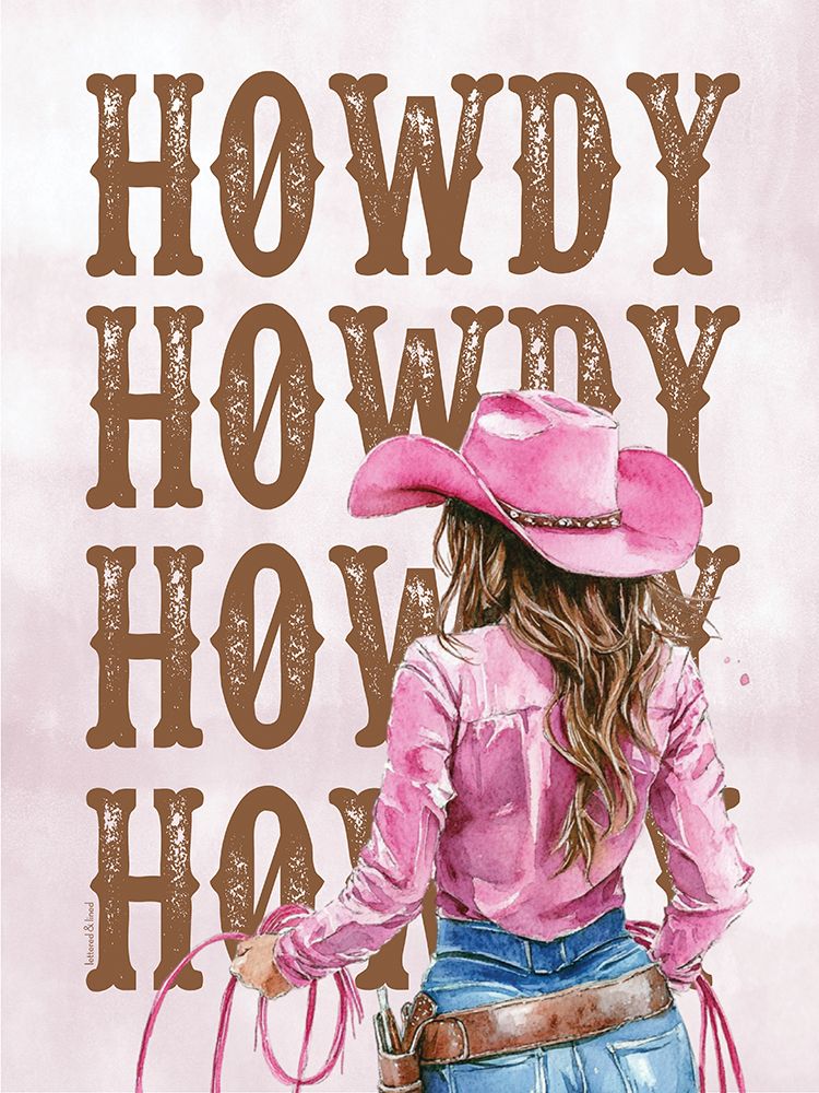Howdy Cowgirl II art print by lettered And lined for $57.95 CAD