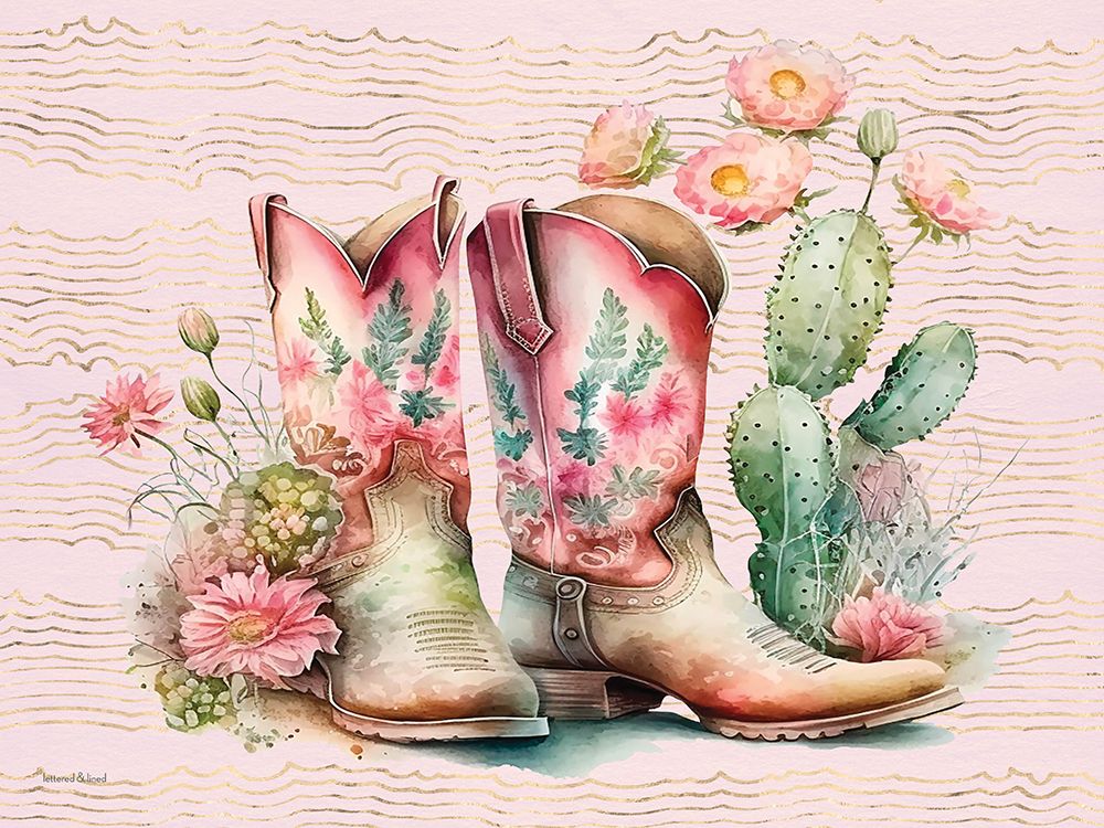 Western Cowgirl art print by lettered And lined for $57.95 CAD