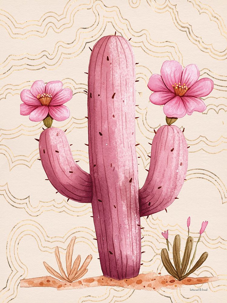 Cactus Charm I art print by lettered And lined for $57.95 CAD