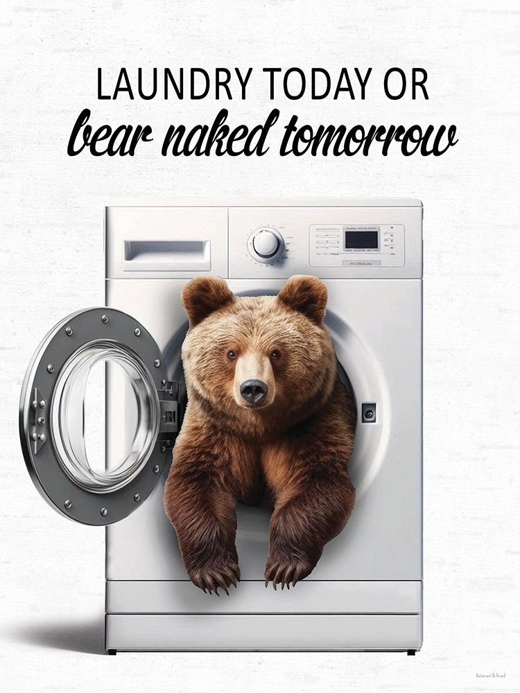 Bear Naked Tomorrow art print by lettered And lined for $57.95 CAD