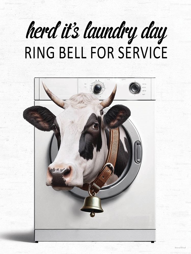 Ring Bell for Service Cow art print by lettered And lined for $57.95 CAD