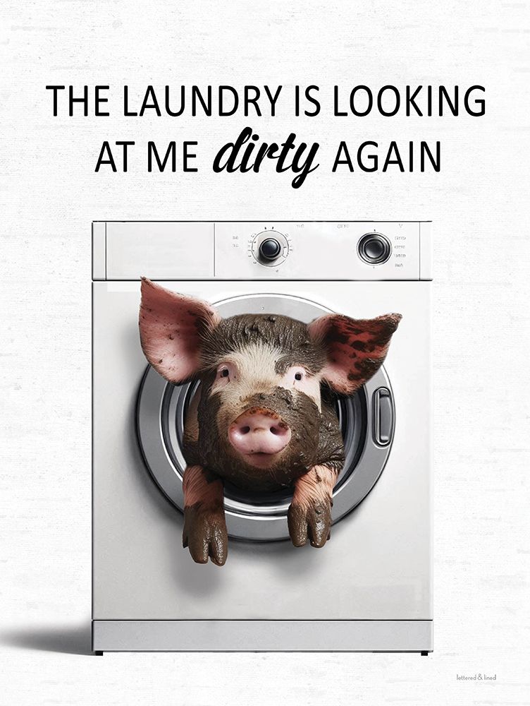 Dirty Pig art print by lettered And lined for $57.95 CAD