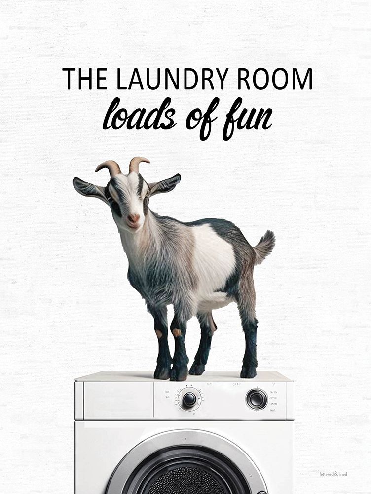 Loads of Fun Goat art print by lettered And lined for $57.95 CAD