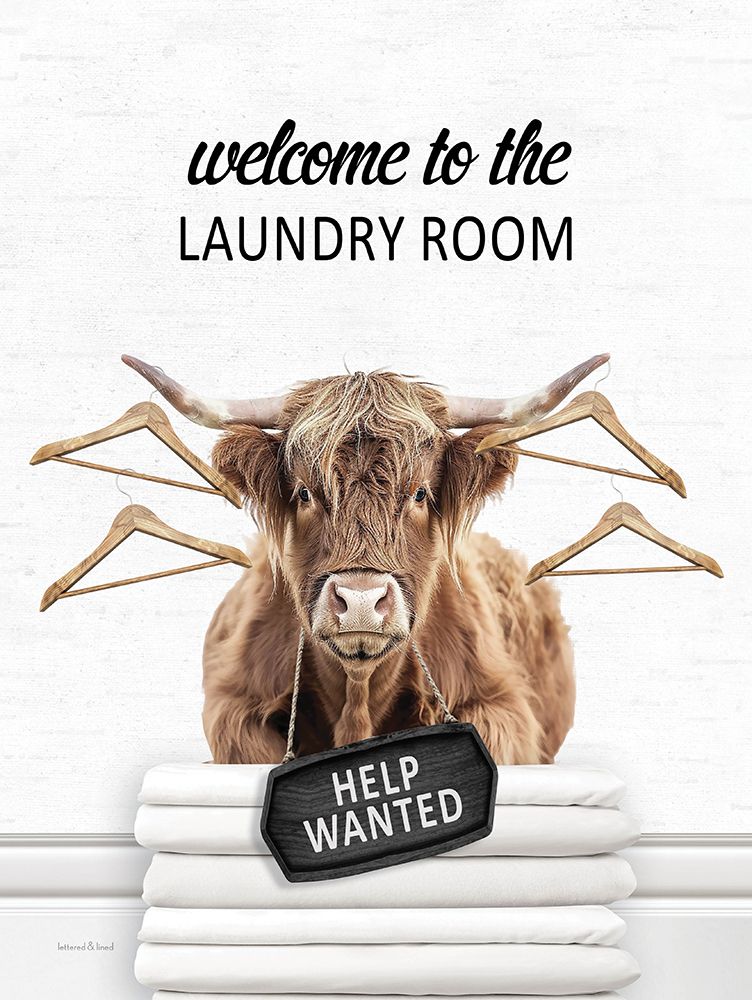 Laundry Room Highland art print by lettered And lined for $57.95 CAD