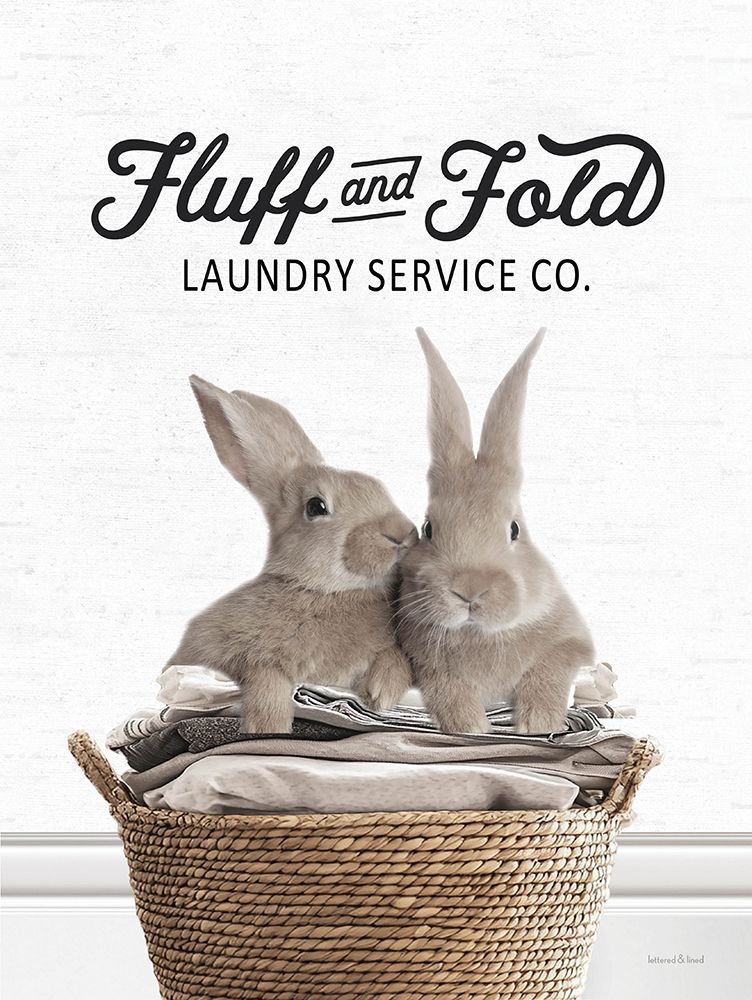 Fluff and Fold Bunnies art print by lettered And lined for $57.95 CAD