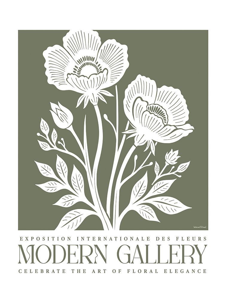 Modern Gallery Floral Poster I art print by lettered And lined for $57.95 CAD