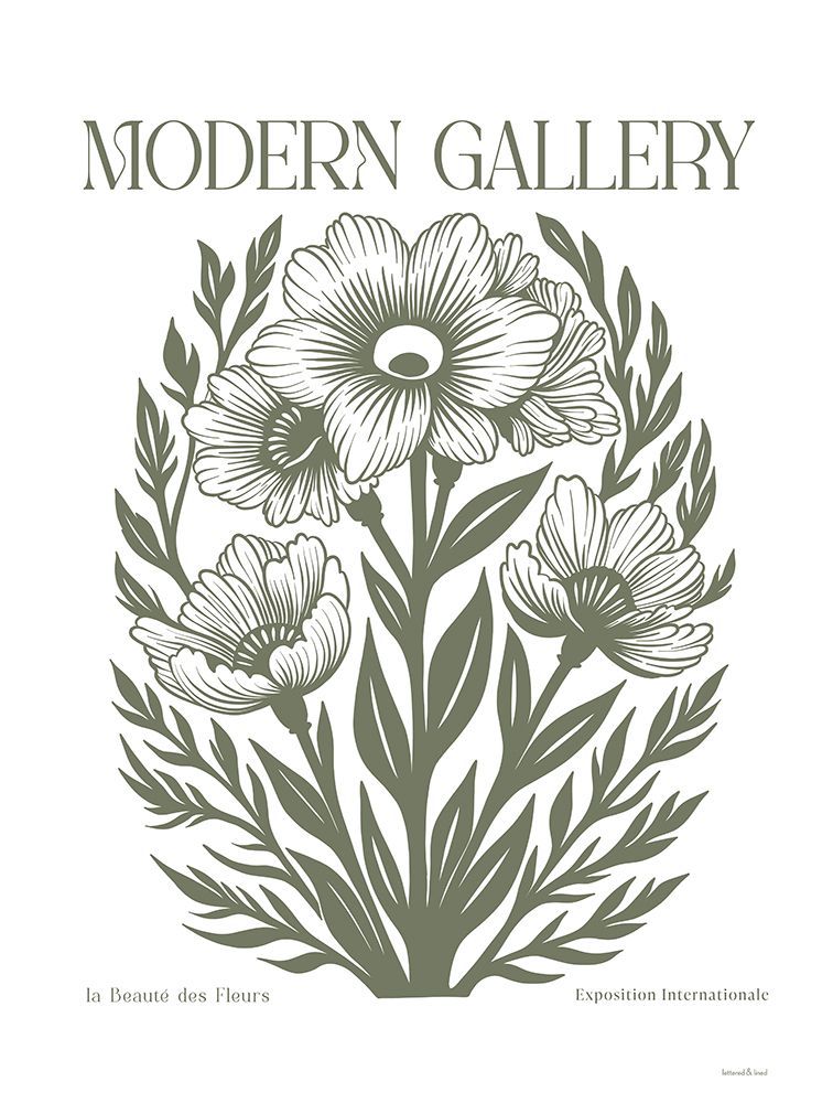 Modern Gallery Floral Poster III art print by lettered And lined for $57.95 CAD