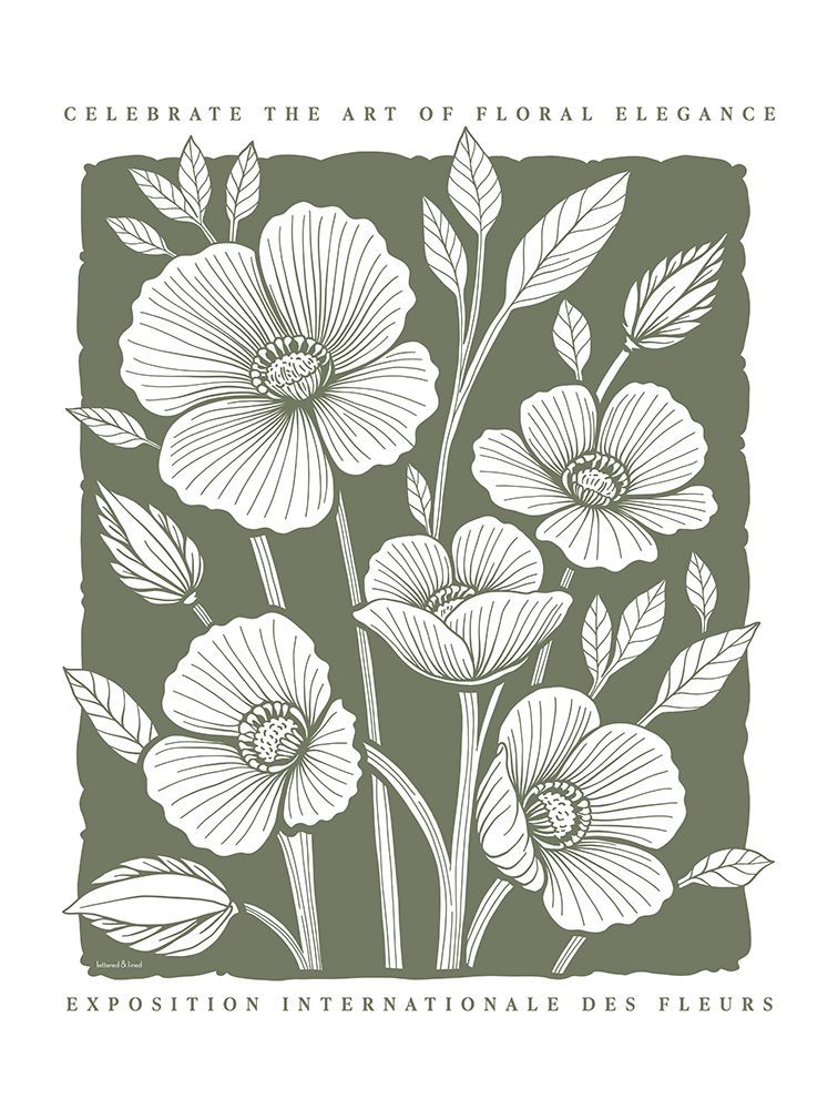 Art of Floral Elegance Poster I art print by lettered And lined for $57.95 CAD