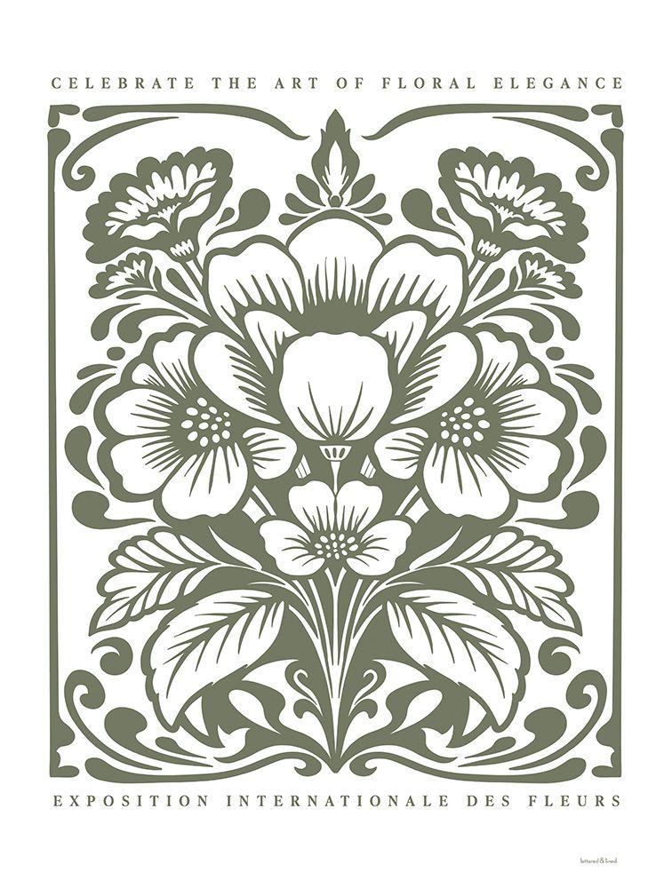 Art of Floral Elegance Poster III art print by lettered And lined for $57.95 CAD