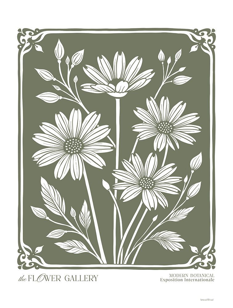Flower Gallery Poster I art print by lettered And lined for $57.95 CAD