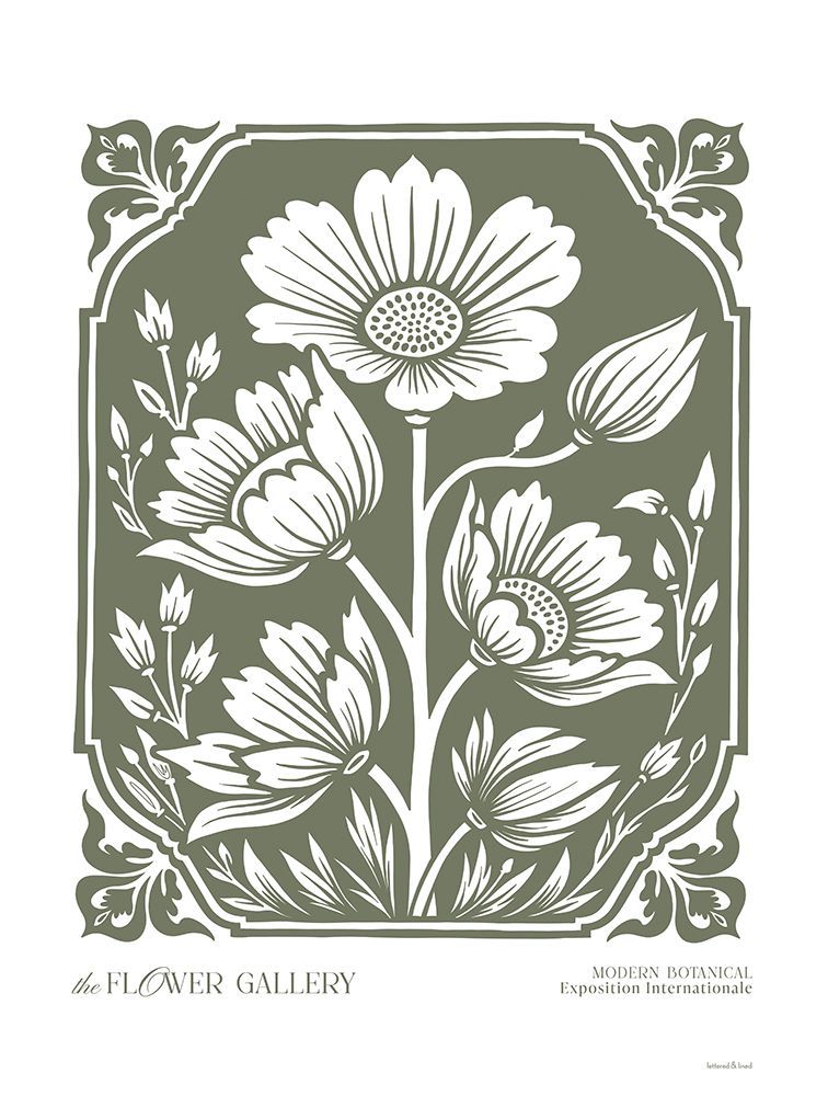 Flower Gallery Poster II art print by lettered And lined for $57.95 CAD