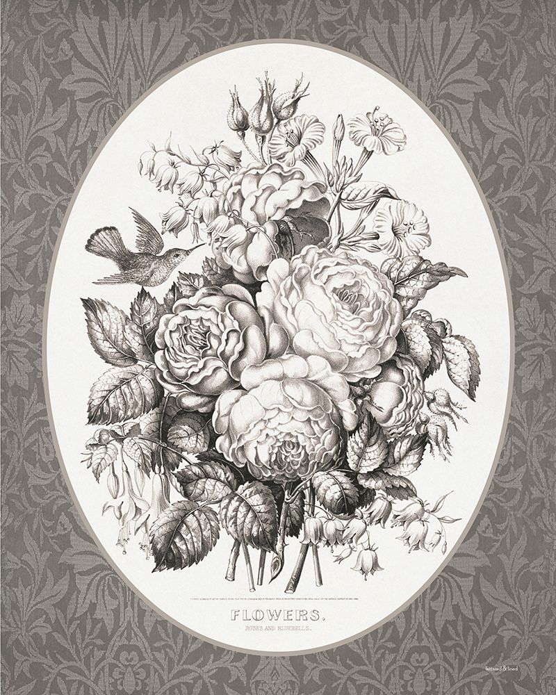Vintage Flowers I art print by lettered And lined for $57.95 CAD