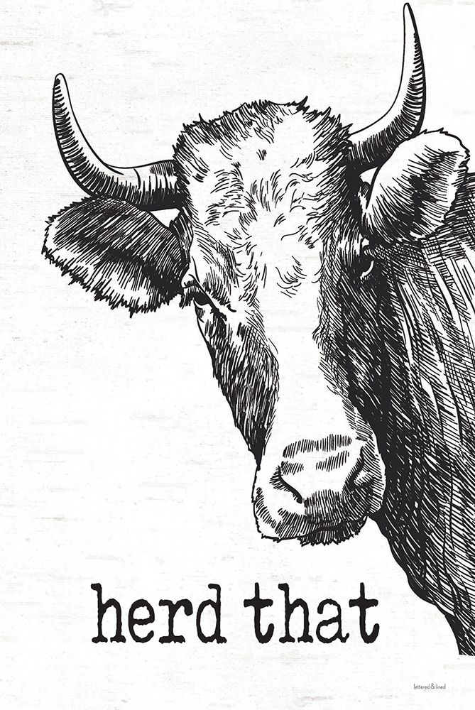 Herd That art print by Lettered and Lined for $57.95 CAD