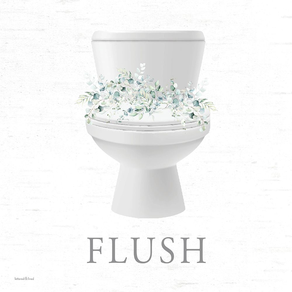 Eucalyptus Flush Bath Set 1 art print by lettered And lined for $57.95 CAD