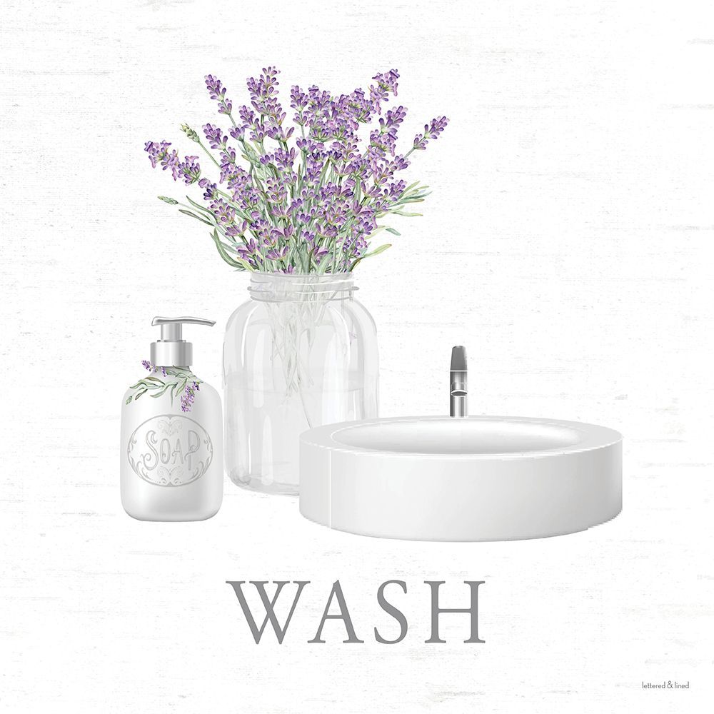 Lavendar Wash Bath Set 3 art print by lettered And lined for $57.95 CAD