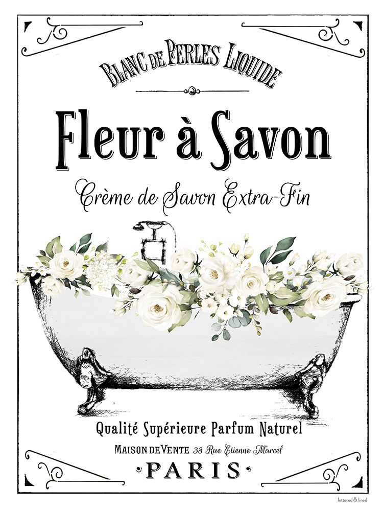 Fleur a Savon art print by lettered And lined for $57.95 CAD