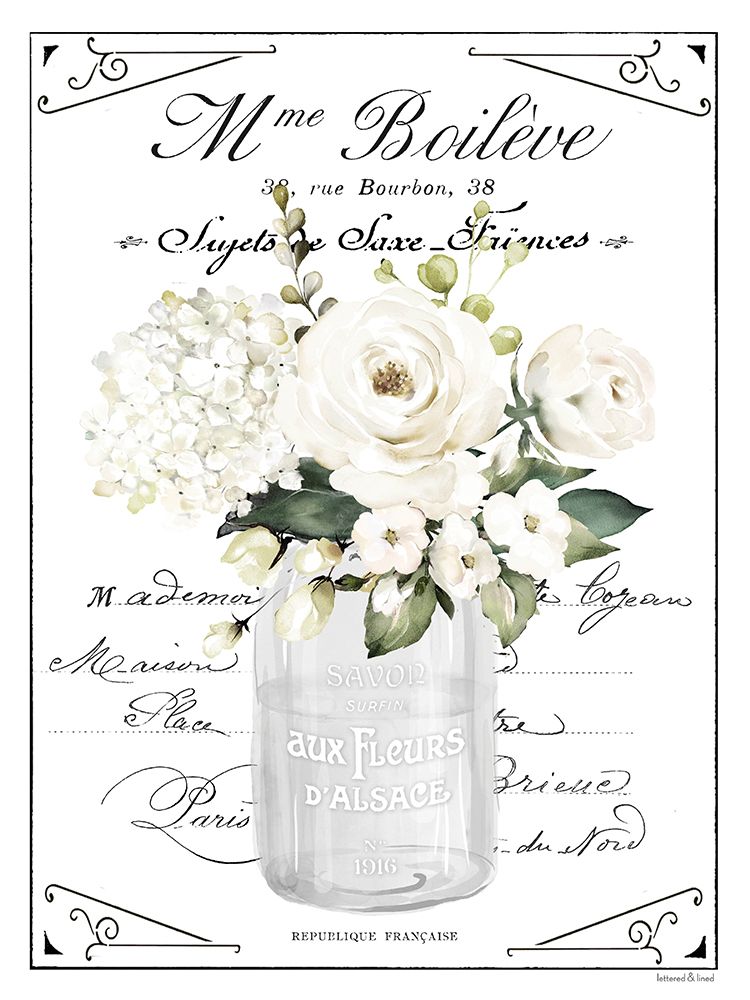 Aux Fleurs art print by lettered And lined for $57.95 CAD