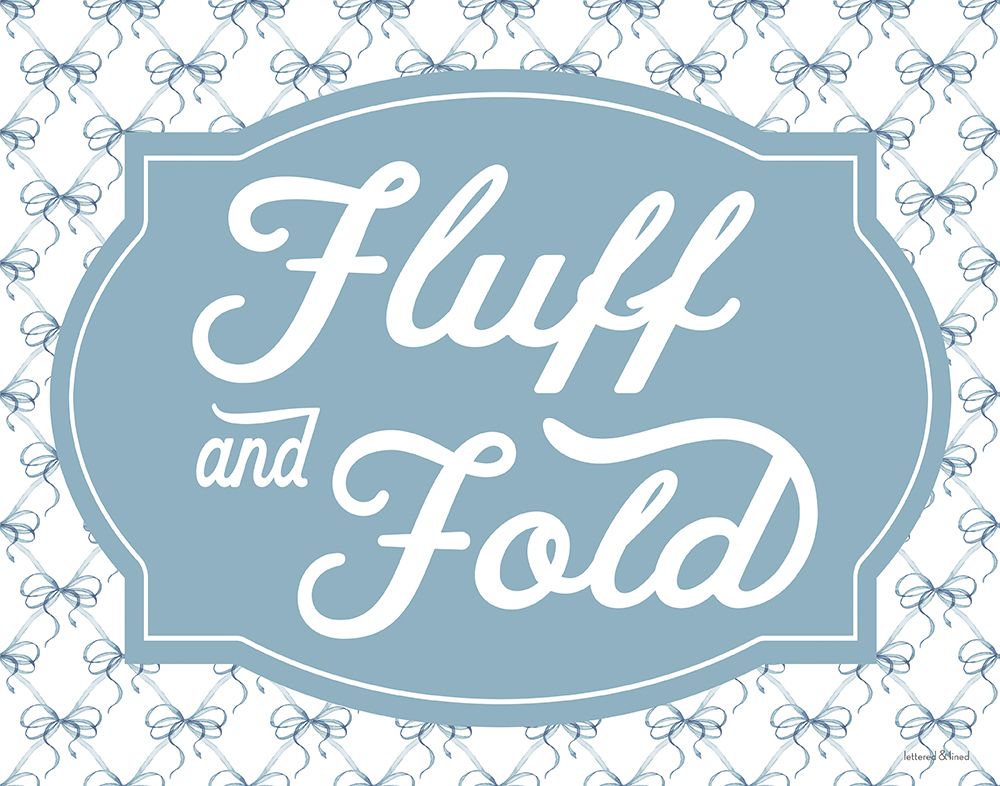 Fluff and Fold art print by lettered And lined for $57.95 CAD