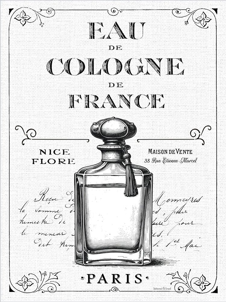 Eau de Cologne de France art print by lettered And lined for $57.95 CAD