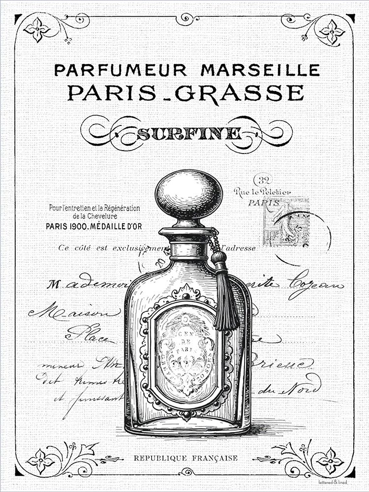 Parfumeur Marseille art print by lettered And lined for $57.95 CAD
