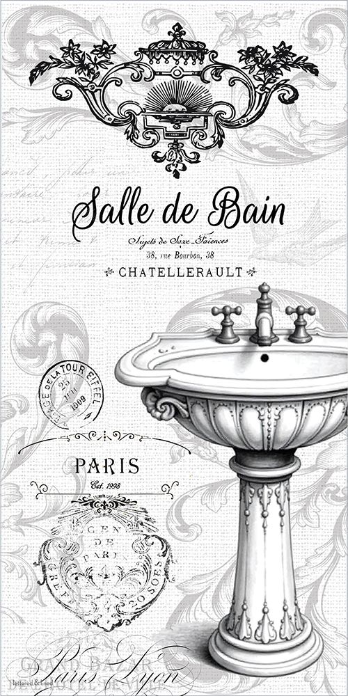 Salle de Bain art print by lettered And lined for $57.95 CAD