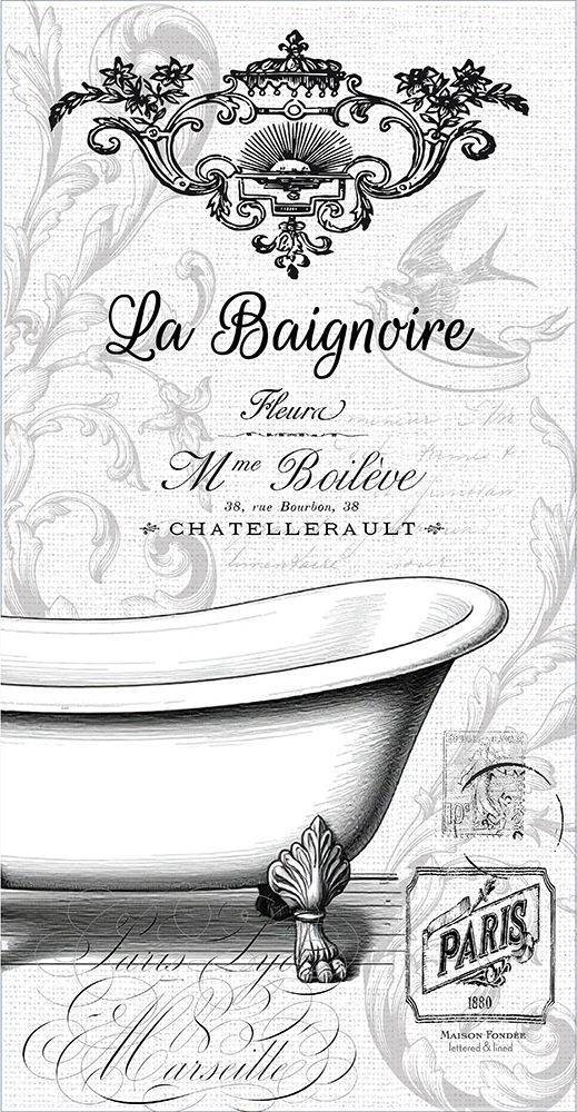 La Baignoire art print by lettered And lined for $57.95 CAD