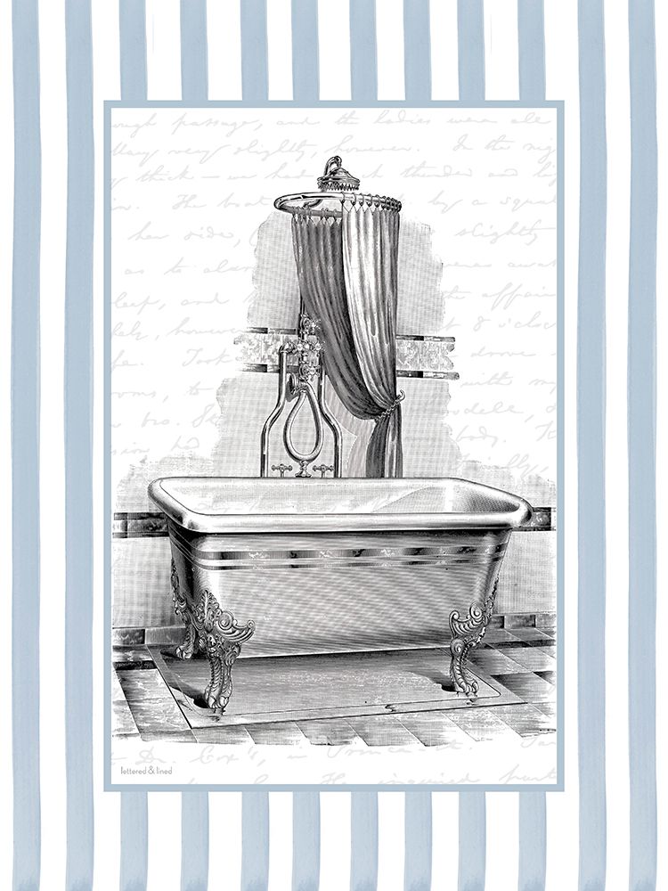 Vintage Tub art print by lettered And lined for $57.95 CAD