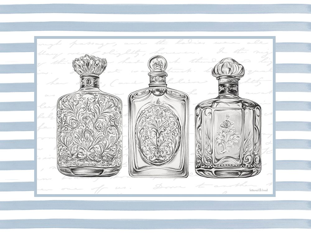 Vintage Perfume Bottles art print by lettered And lined for $57.95 CAD