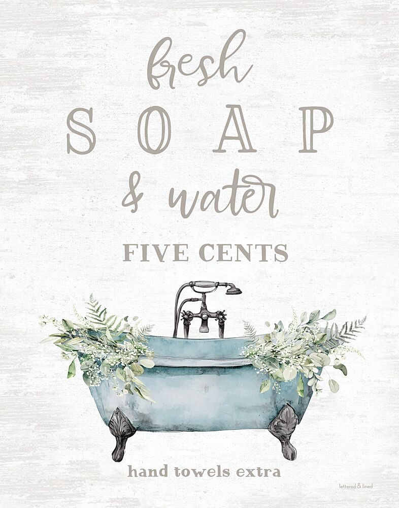 Fresh Soap art print by Lettered and Lined for $57.95 CAD