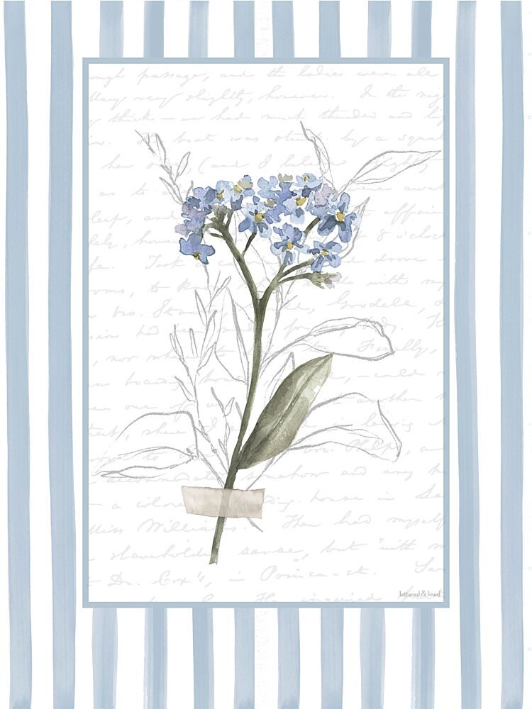 Sprig of Forget-Me-Nots art print by Lettered and Lined for $57.95 CAD