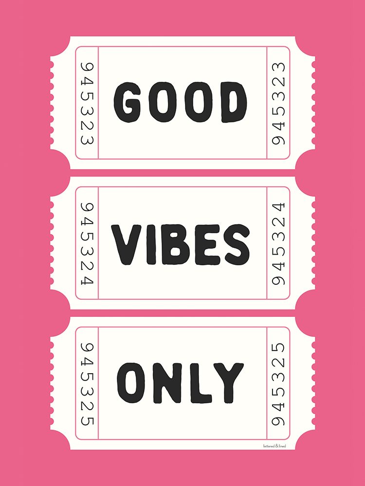 Good Vibes Only art print by lettered And lined for $57.95 CAD