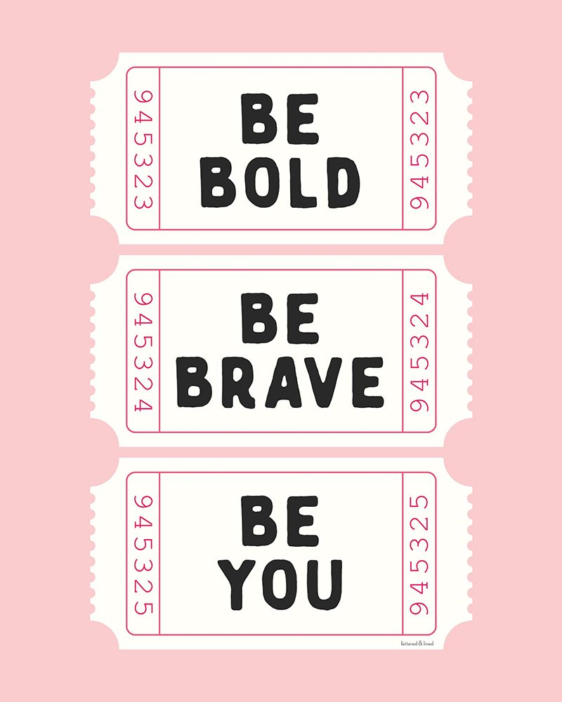 Be Bold art print by lettered And lined for $57.95 CAD