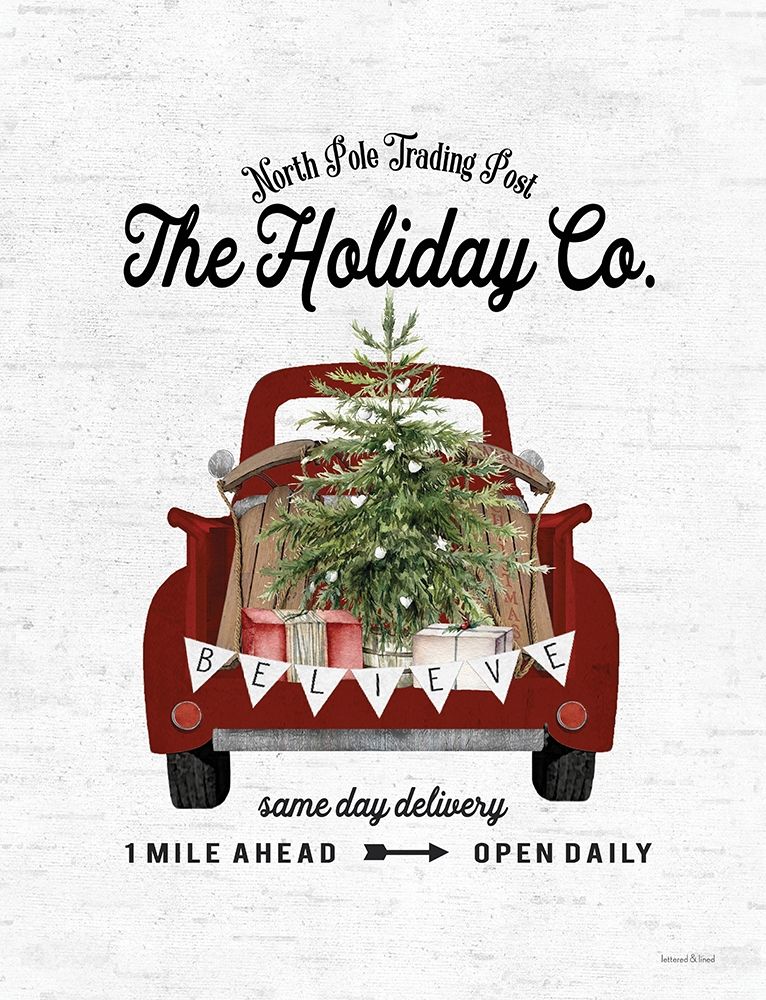 The Holiday Company art print by Lettered and Lined for $57.95 CAD