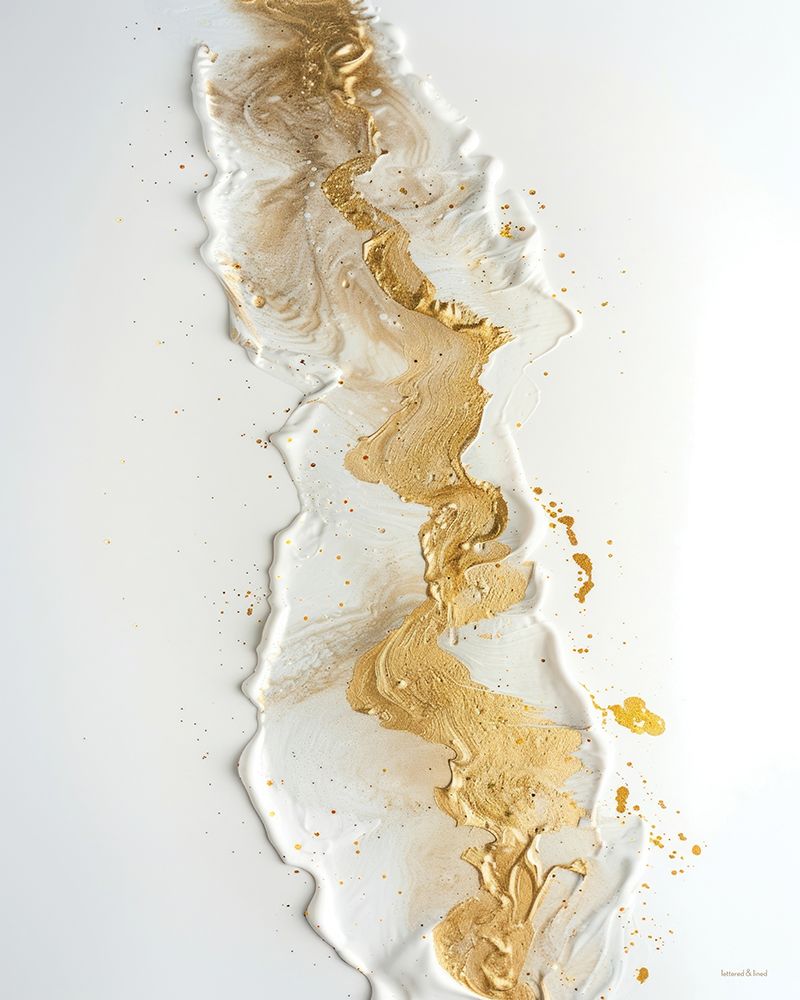 Golden Flow I art print by lettered And lined for $57.95 CAD
